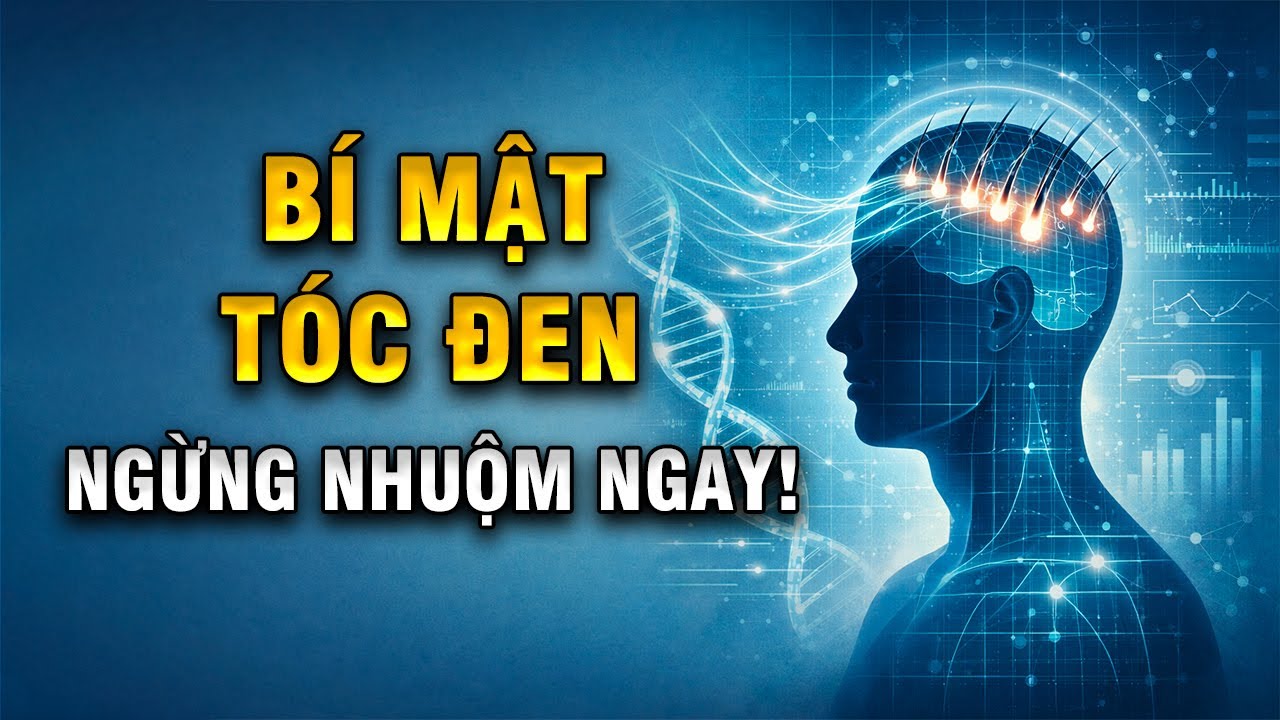 Đừng vội nhuộm! TÓC BẠC TRẮNG do 1 thói quen, sửa ngay để ĐEN LẠI | Khoẻ Mà Đẹp