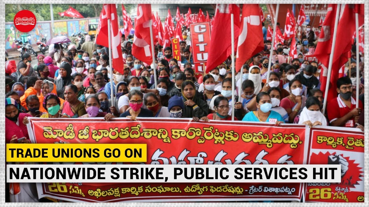 Trade unions across the nation go on strike; public services hit severely