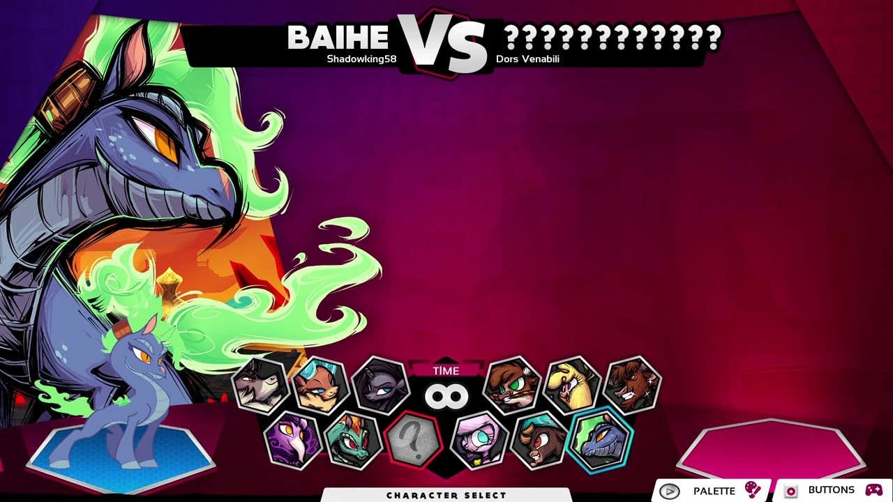 Them's Fightin' Herds: All Nidra and Baihe color palettes