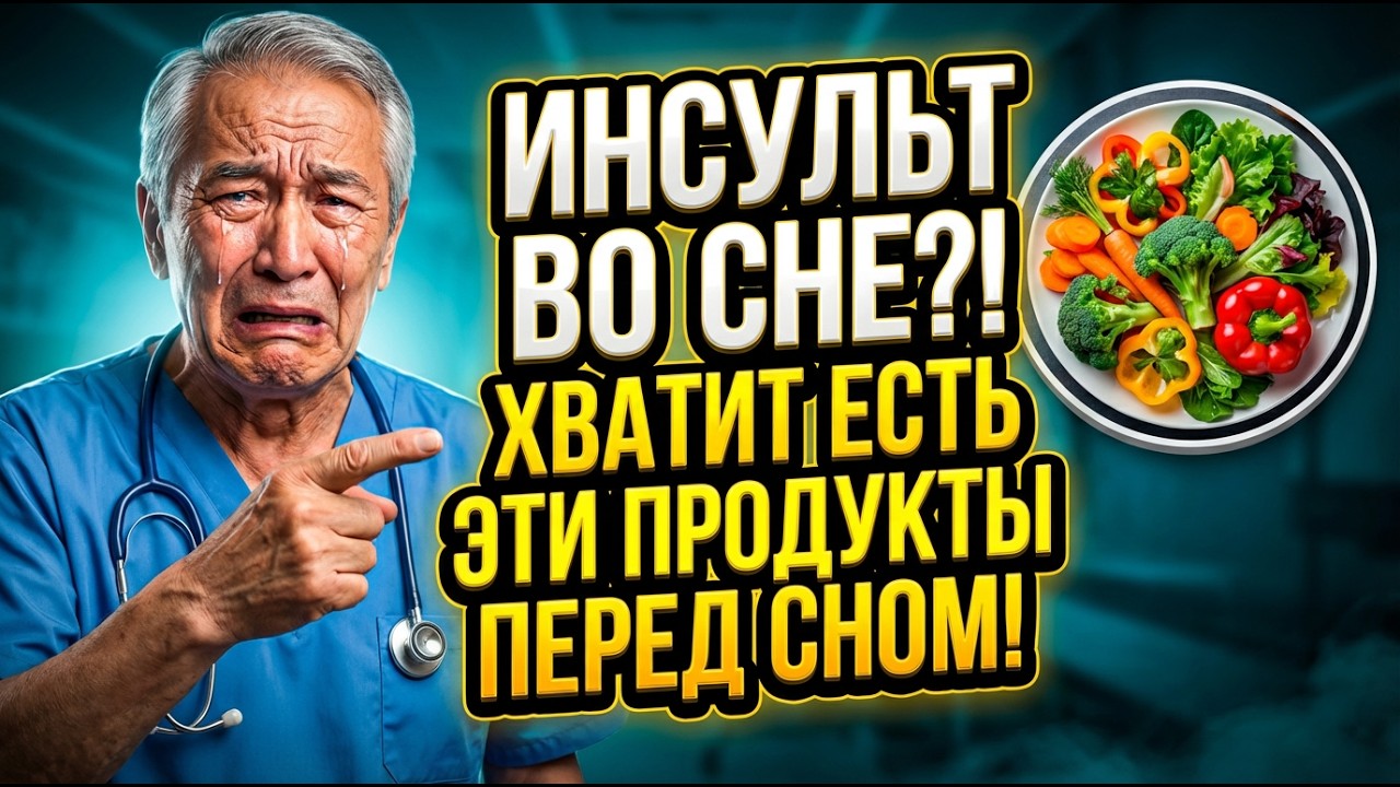 ВРАЧИ молчали! 🚫 10 ночных продуктов, вызывающих инсульт