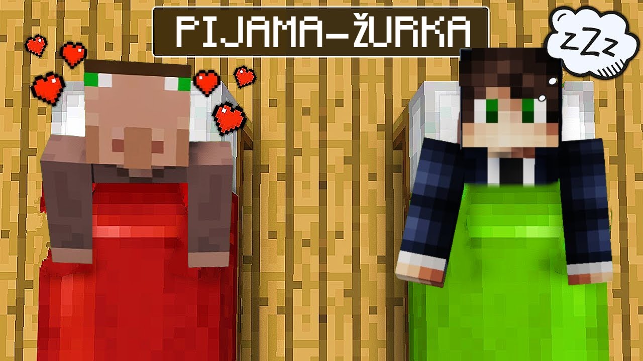 Rage I Kovalski Pokušavaju Da Prežive Minecraft Pijama-Žurku!