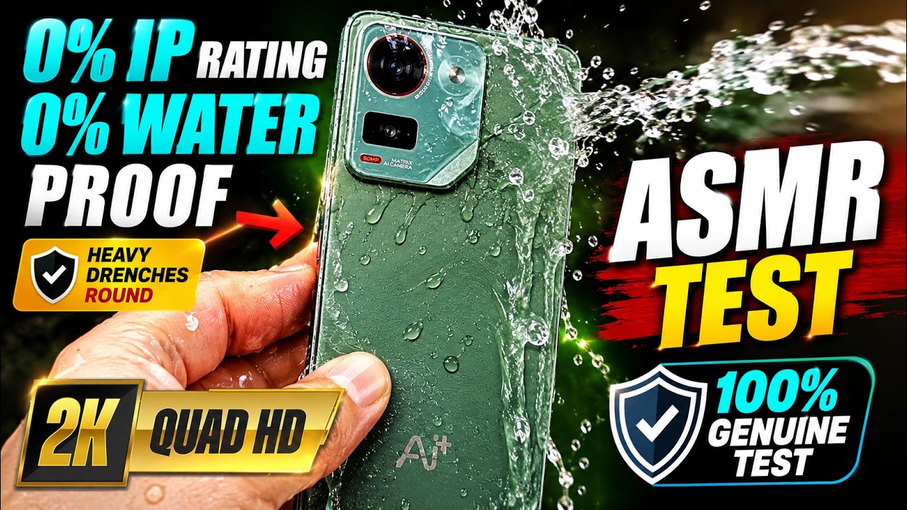 AI+ Pulse Waterproof Damaged in ASMR Test! No IP Certificate Can Super-Budget Survive Water Test?