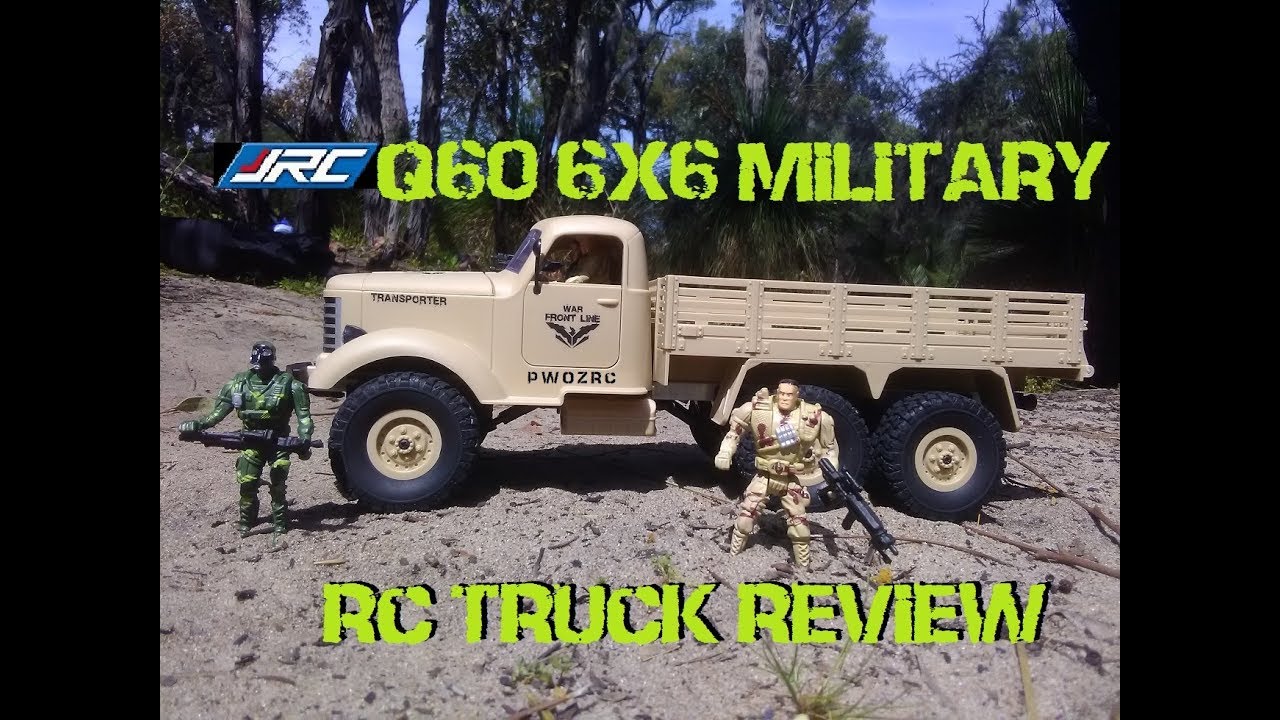JJRC Q60 1/16 Scale 6x6 RC MILITARY TRUCK REVIEW