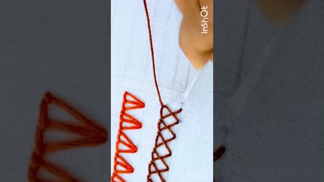 Crossed Buttonhole Stitch | Blanket Stitch | Hand Embroidery Stitch