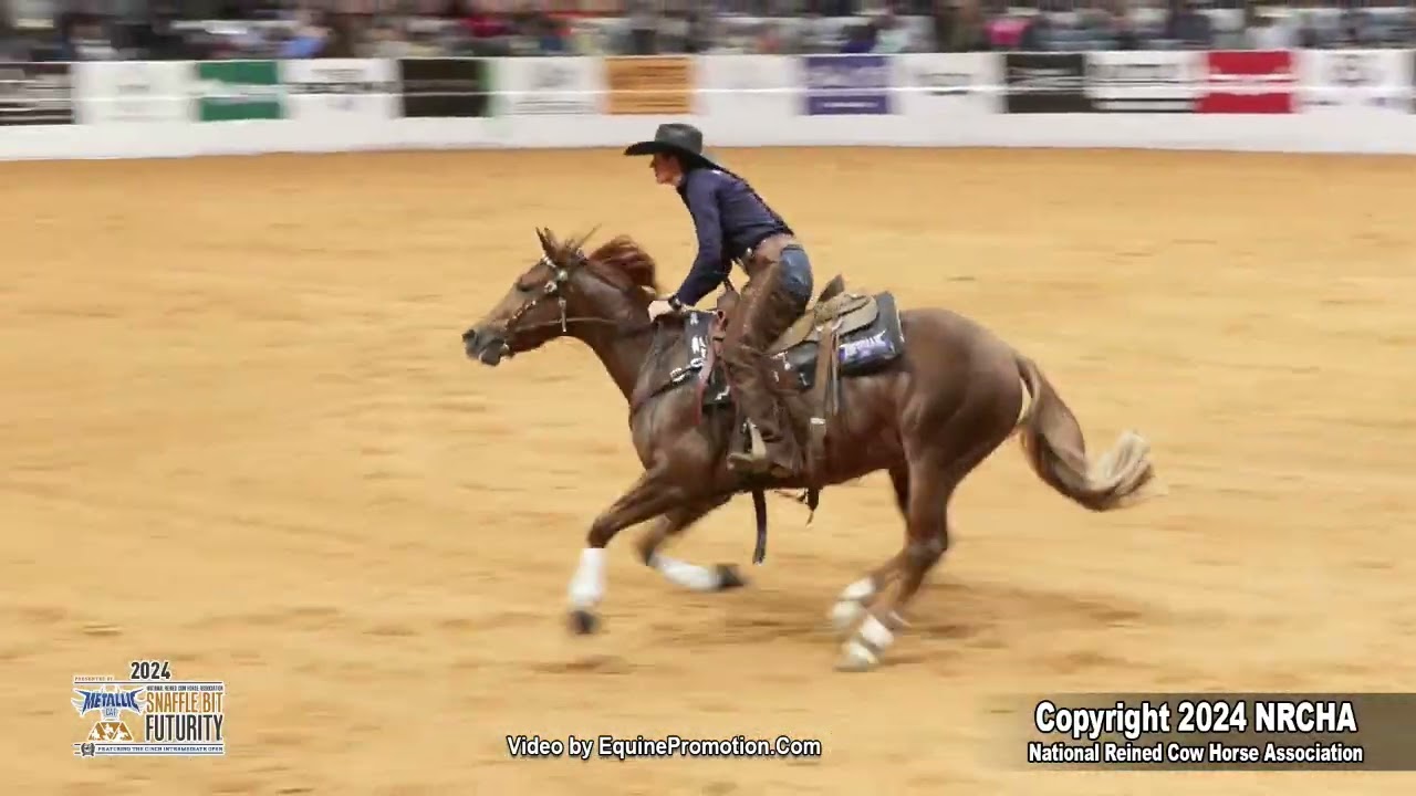 Tuffer Than Metal shown by Veronica M. Swales, 2024 Snaffle Bit Futurity Rein, Open Futurity Finals