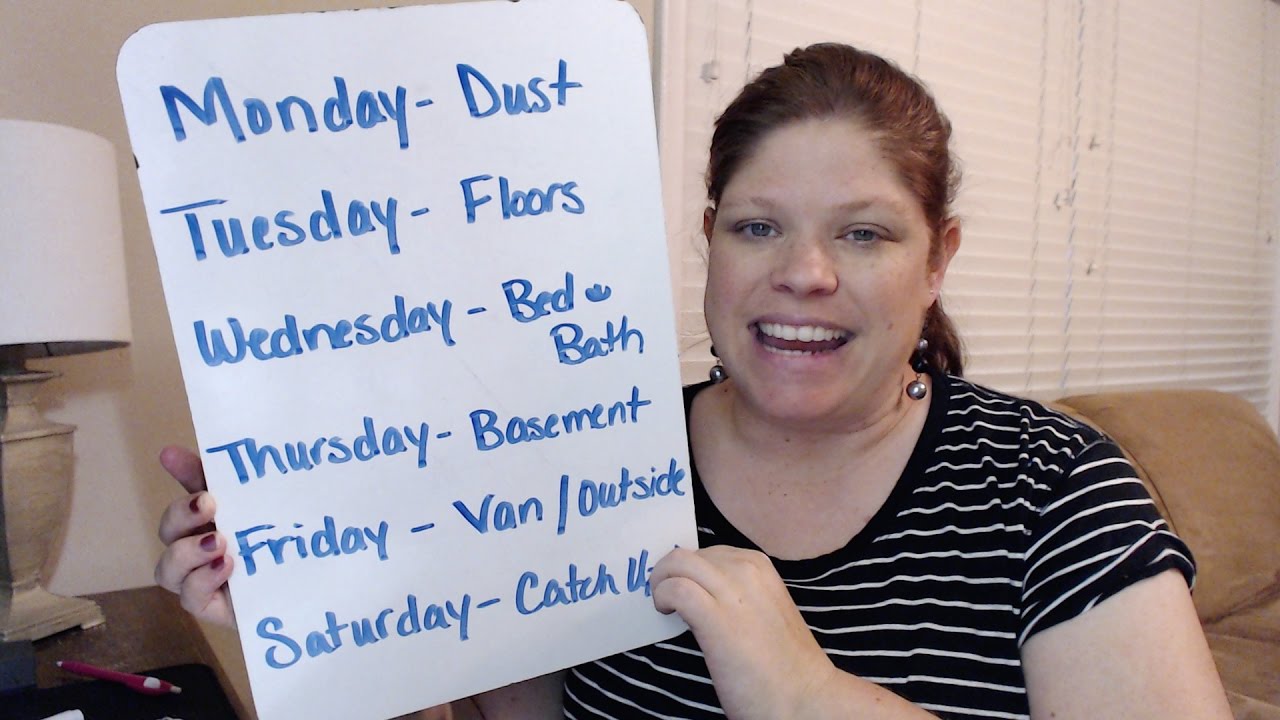 Weekly Rotation Chores for Getting the House Clean