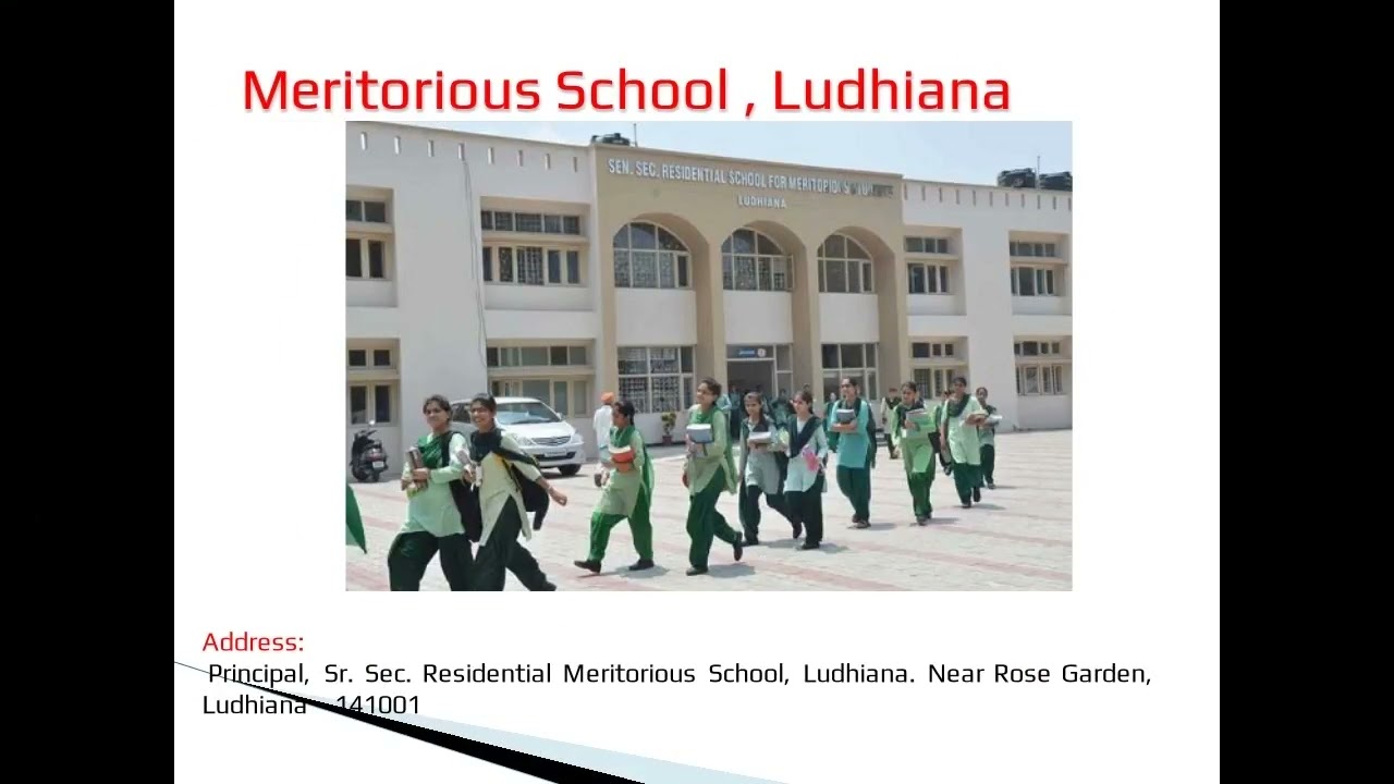 Meritorious Schools of Punjab