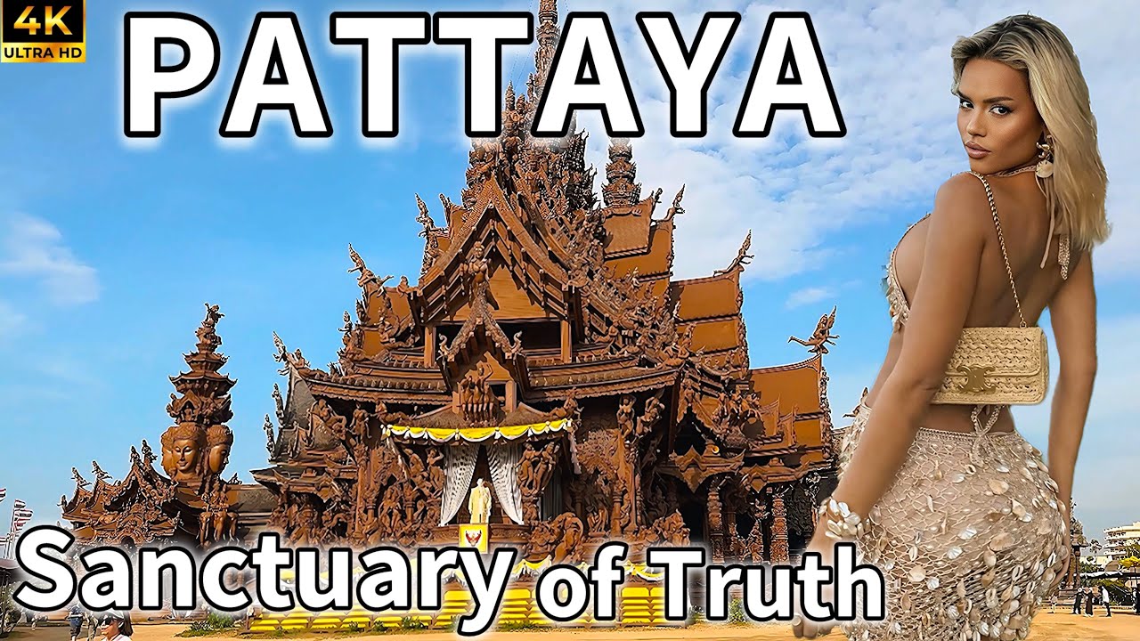 Pattaya Sanctuary of Truth Temple Thailand 🇹🇭 World’s Most INSANE Wooden Temple! Full Tour [ 4K ]