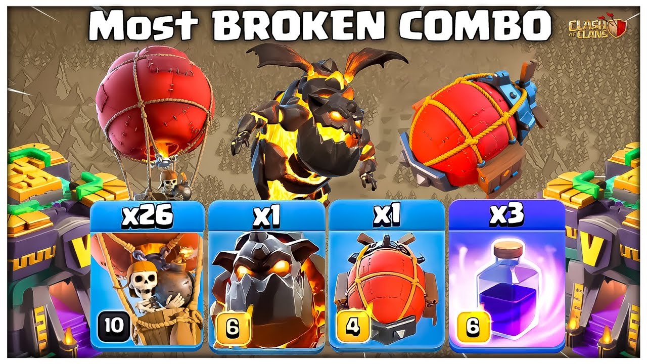 7 Spell Swag The Most BROKEN Strategy! Th14 Sui LaLo Attack | Best TH14 Attack in Clash of Clans