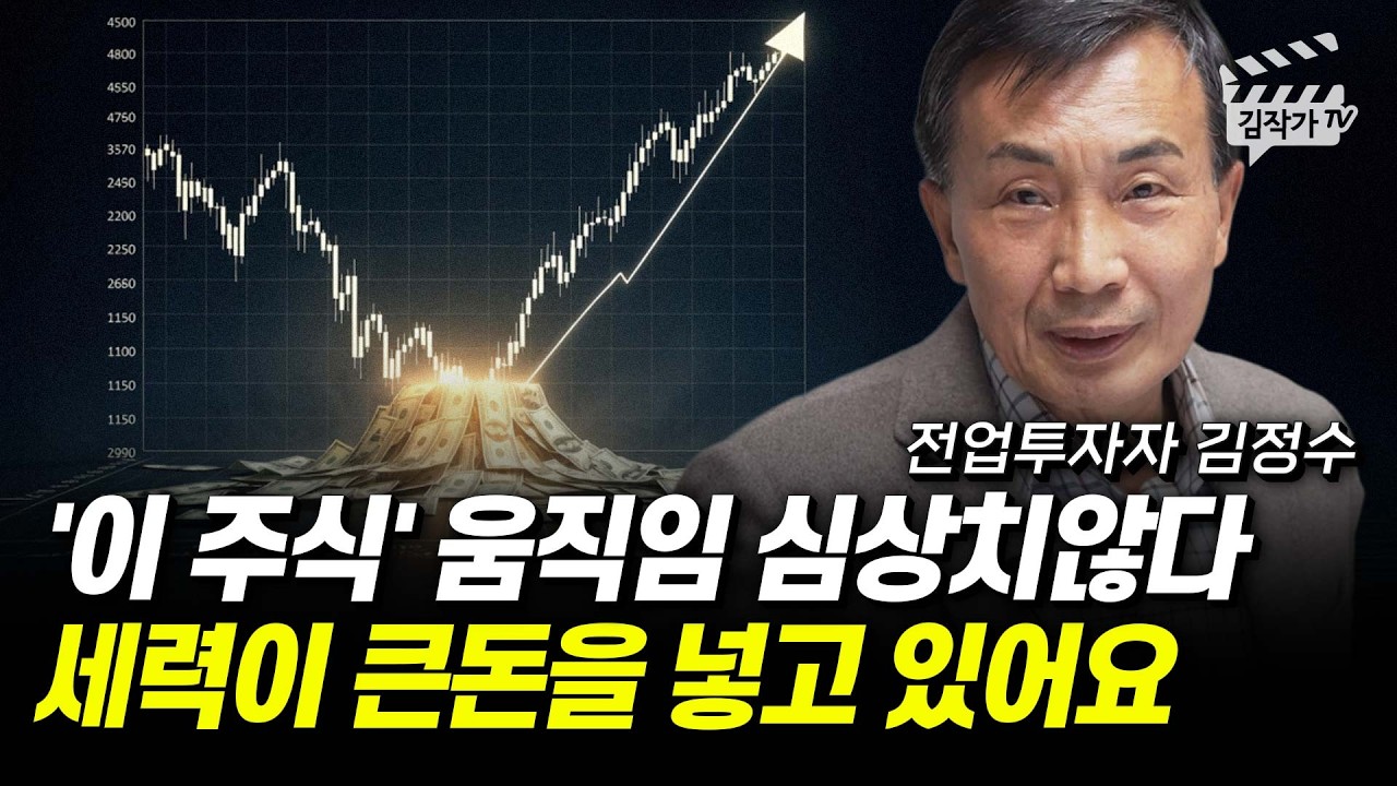 저점 바닥 찍고 반등하는 종목, '이 주식' 무섭게 오를 겁니다 (전업투자자 김정수)