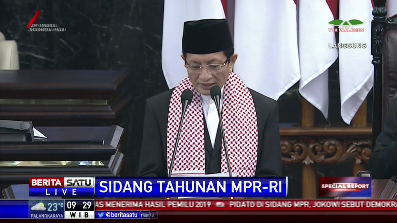 Imam Besar Masjid Istiqlal Nasaruddin Umar Pimpin Pembacaan Doa