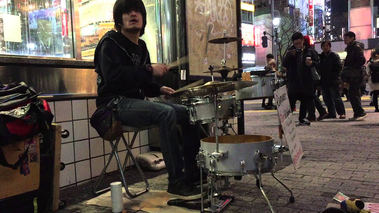 #stdrums - a street musician(drummer) 2016.2.25 in Tokyo
