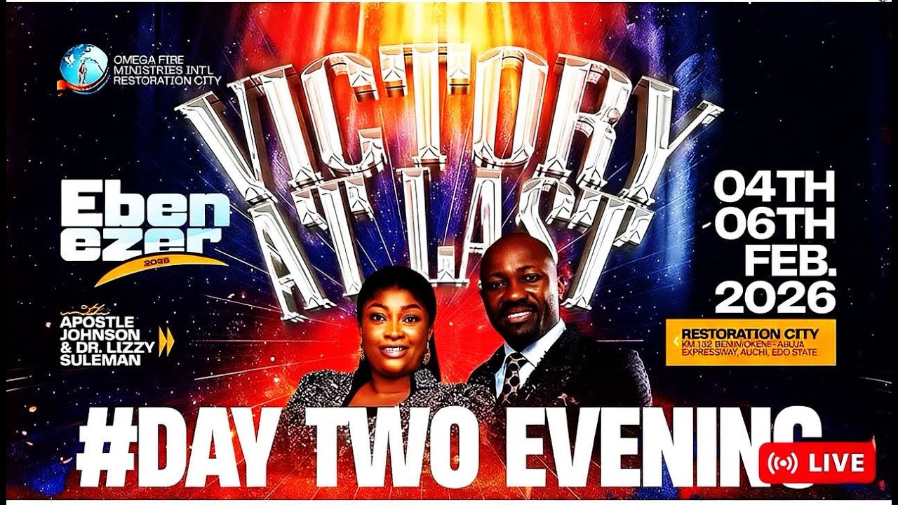 Ebenezer 2026|| Apostle Johnson Suleman|| Day 2 Evening|| 5th Feb. 2026