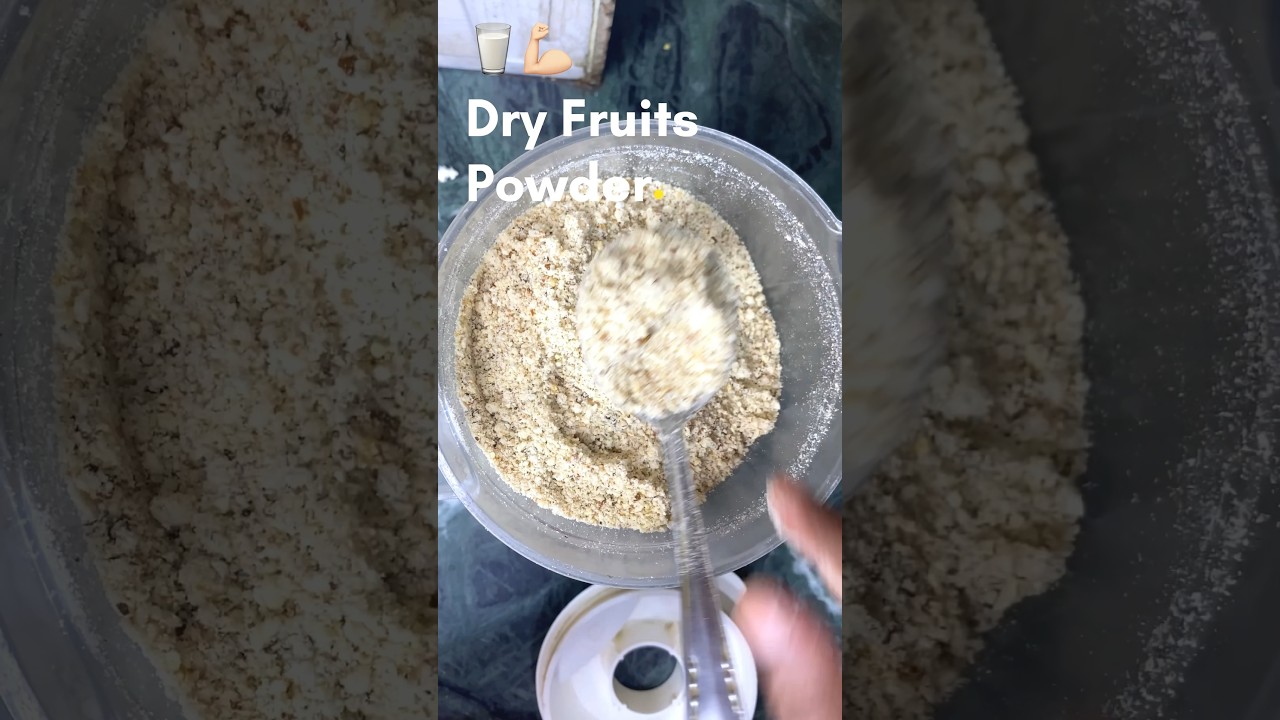Healthy Homemade Dry Fruits Powder 😋🥛💪🏻 #dryfruits #powder