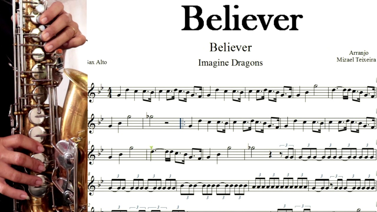 Believer - Partitura - Sax Alto
