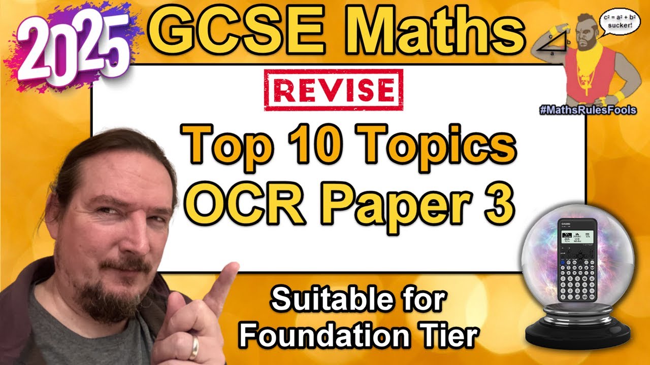 GCSE Maths OCR Paper 3 - Top 10 Topics to Revise - Predicted Paper November Resits 2025 - Foundation