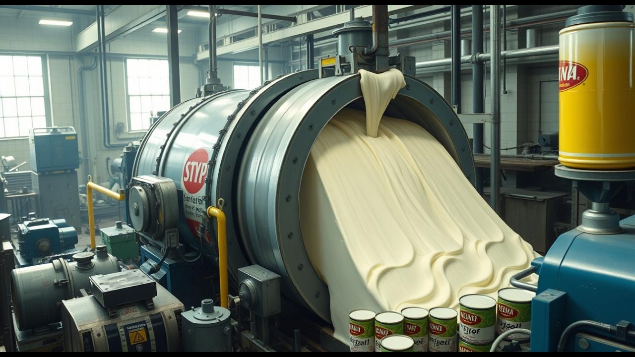 5 Steps Of Condensed Milk Made in Factory | Step by Step Process