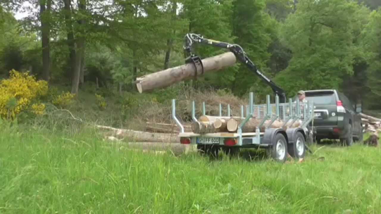 PKW-Forstanhänger mit 4 m Kran  von Feige Forsttechnik, Nr.1