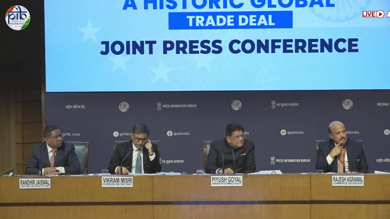 Media Briefing by Union Minister for Commerce and Industry, Piyush Goyal