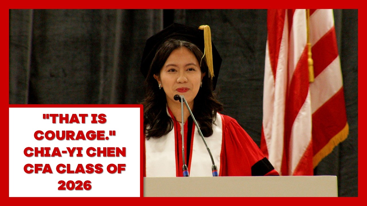 Boston University College of Fine Arts 2026 Convocation Speech Chia-Yi Chen