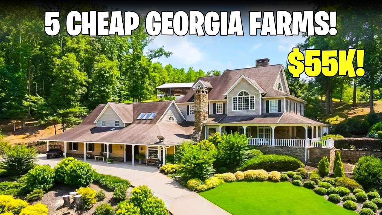 5 DIRT-CHEAP GEORGIA FARMHOUSES For Sale Right Now. (55k)