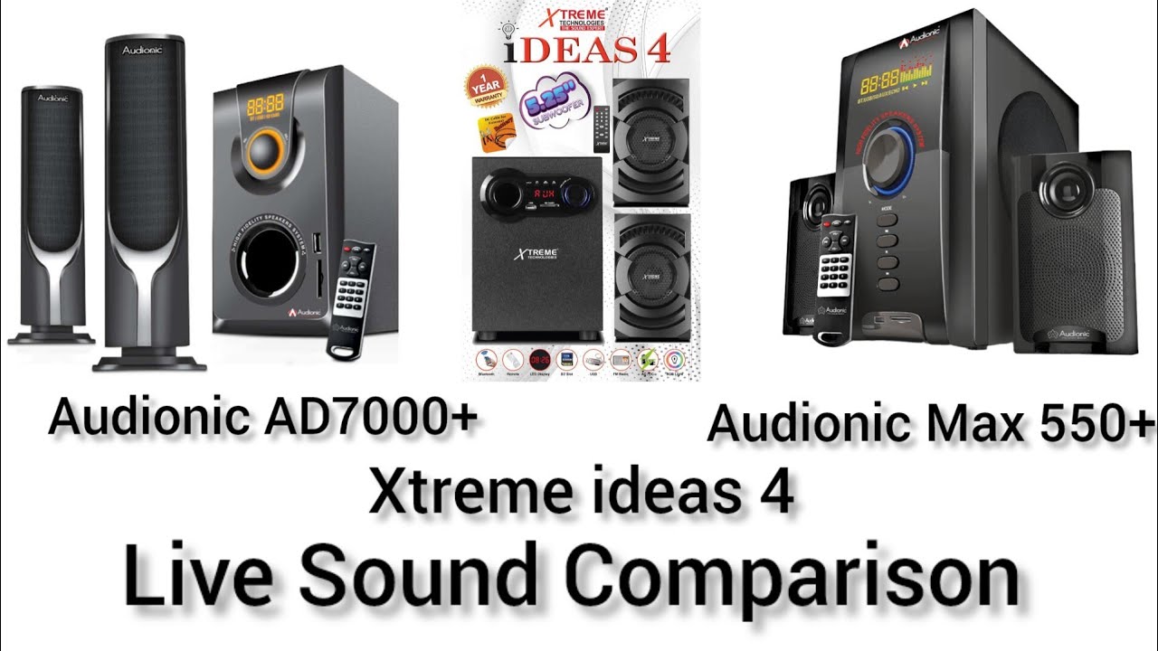 Audionic Vs Audionic Vs Xtreme sound comparison 2024 (@redonwebtv7300 )