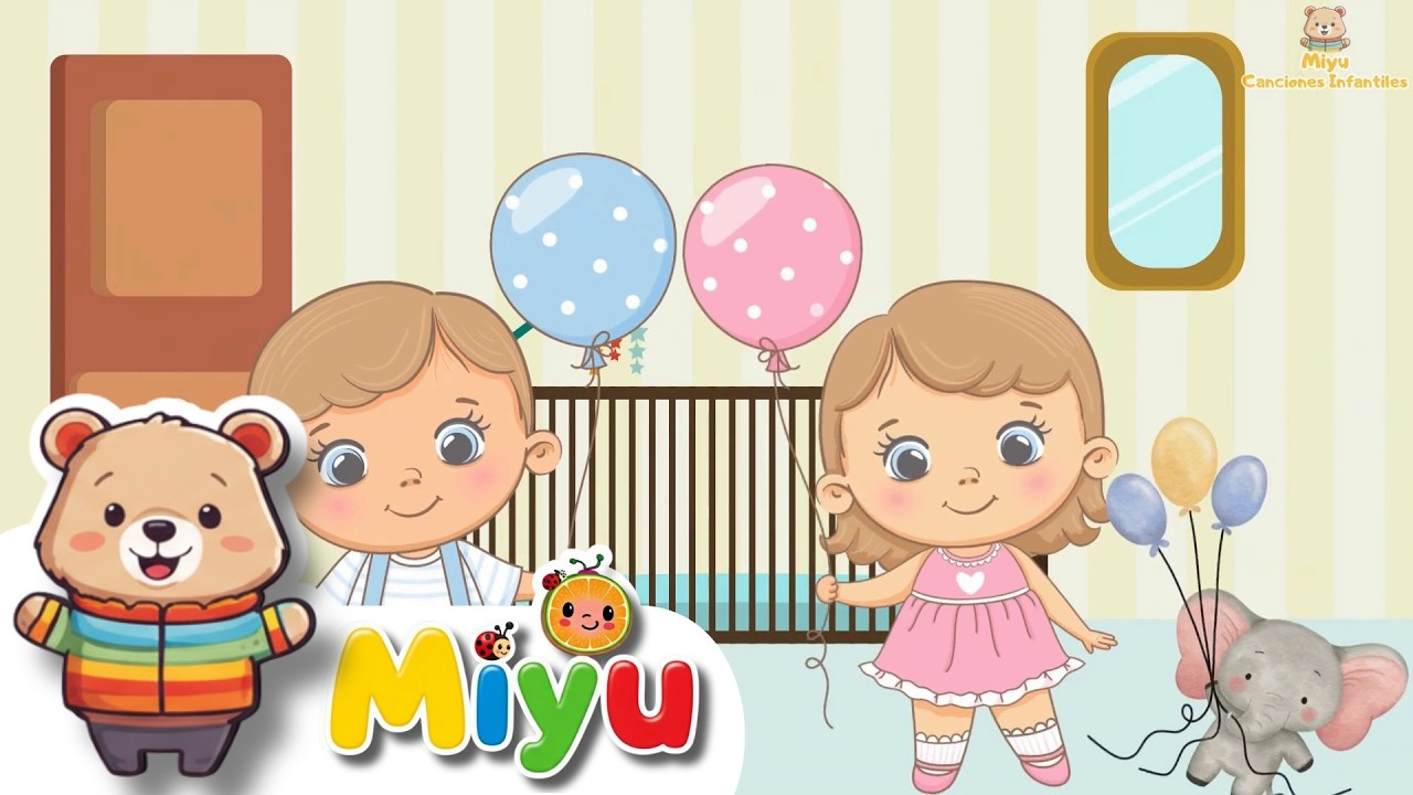 🌈 Globos de Colores y el Color Verde: ¡Canciones para Niños que AMAN Aprender! 🎶 | Miyu