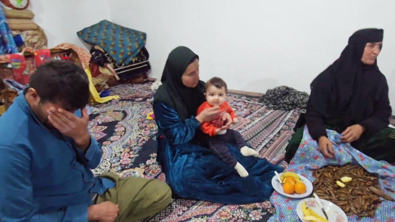 Atabek visits his sister and her husband at their home