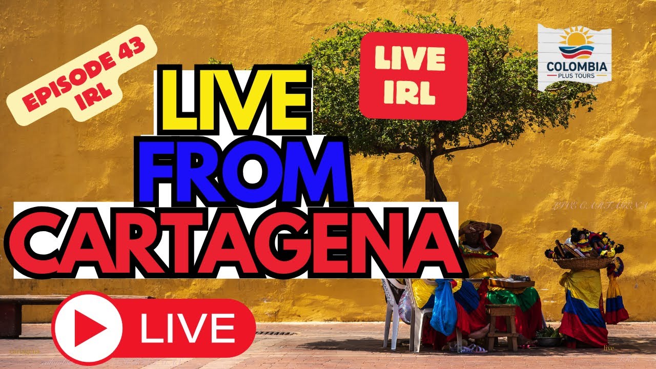 Cartagena 🇨🇴 IRL LIVE Colombia Plus Tours está en VIVO. In Real Life. En Tiempo Real.