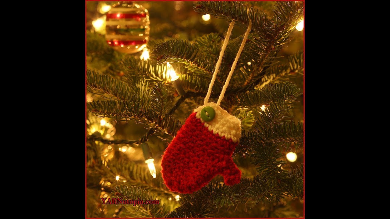 12 Days of Christmas: How to Crochet DIY Mitten Ornament by YARNutopia