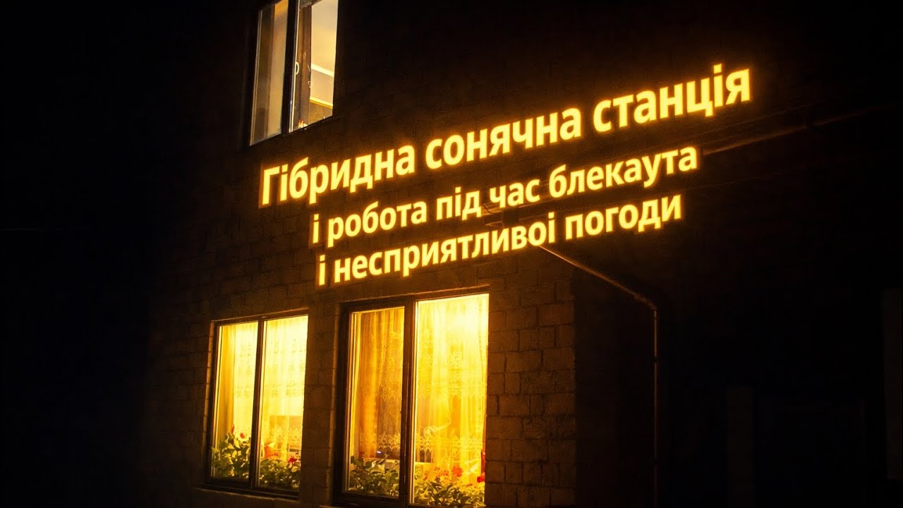 Використання електроенергії під час блекаута за цілий день у жорстких умовах!