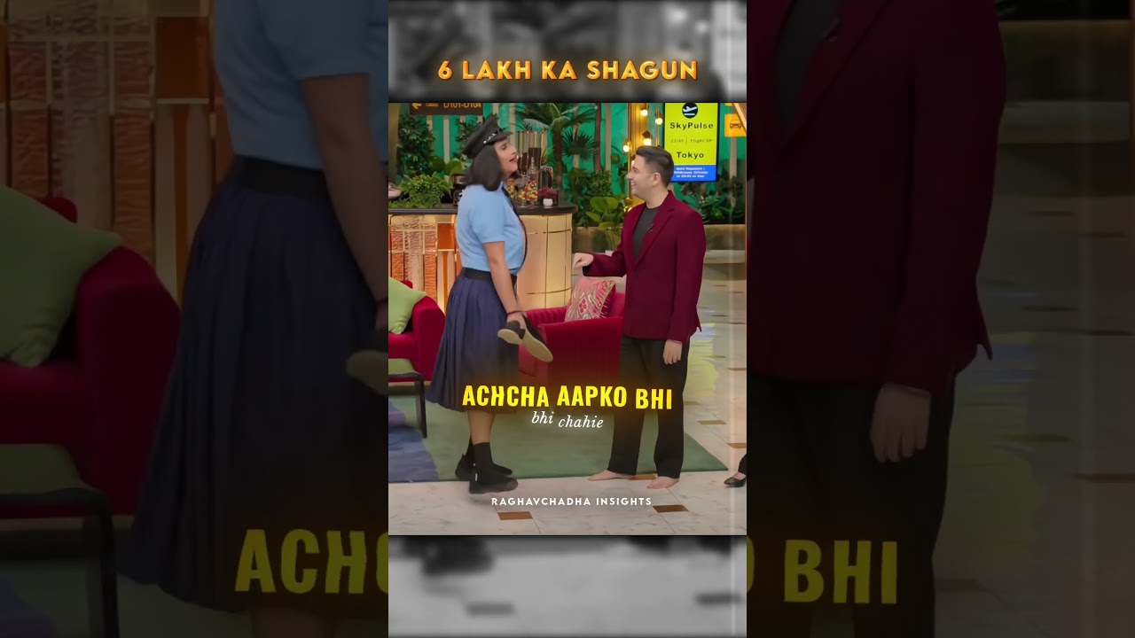 YOU HAVE TO PAY THE SHAGUN 😂#raghavchadha #kapilsharmashow #viralvideo #bollywood @NetflixIndiaOf...