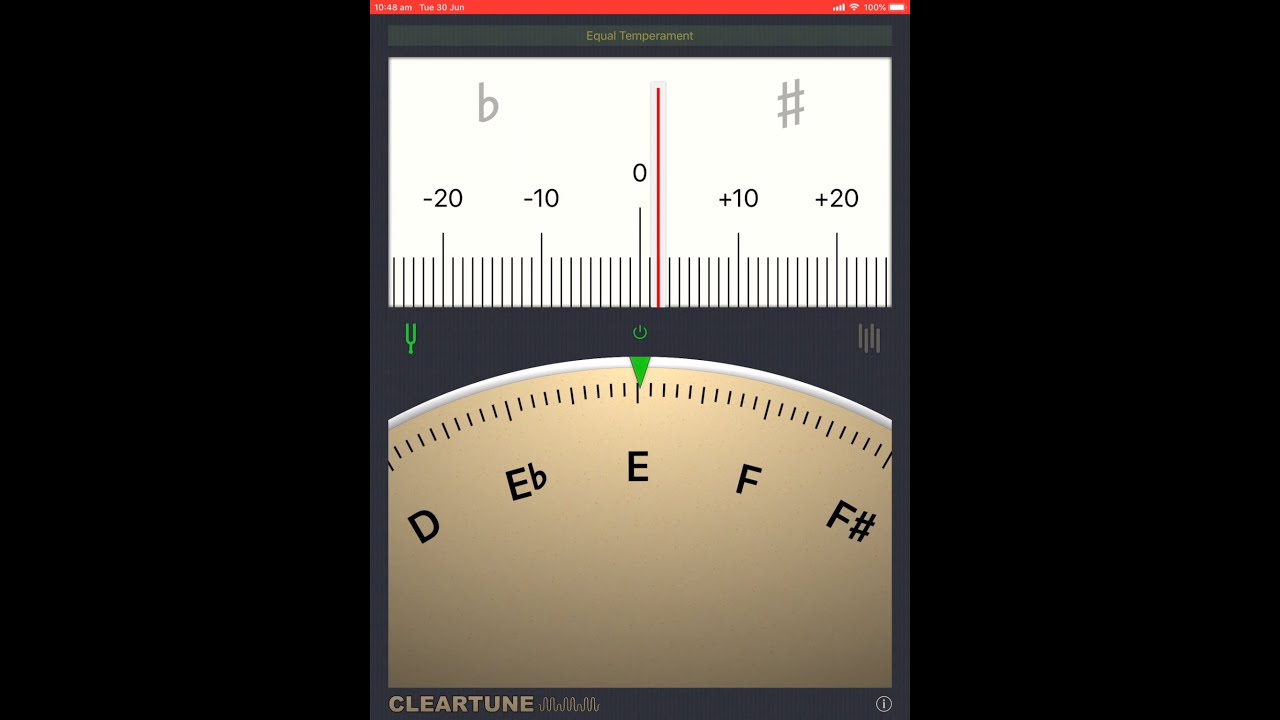 Tune your Guitar with Cleartune app Tutorial