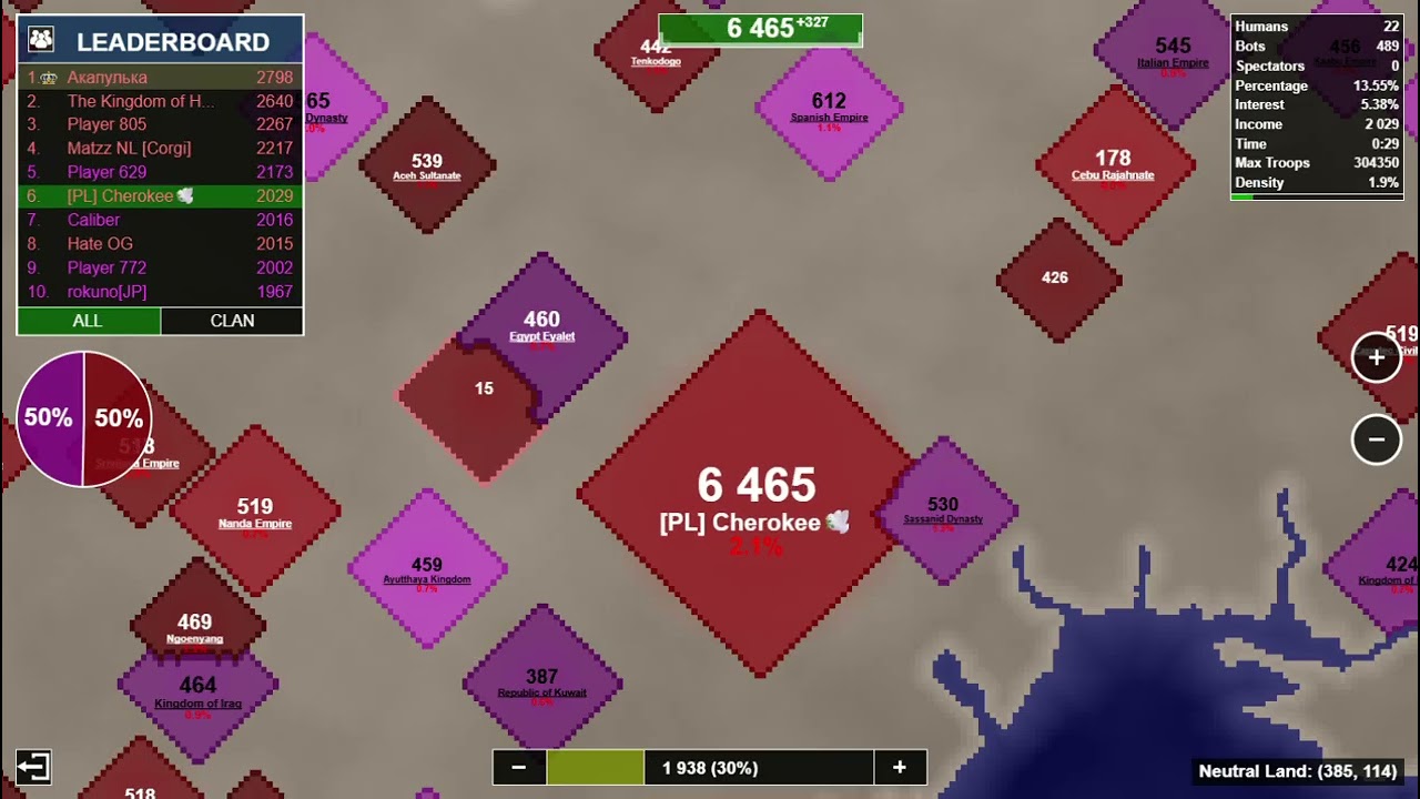 Can We Conquer Caucasia Map? (2 Teams)  - Territorial.io #territorialio