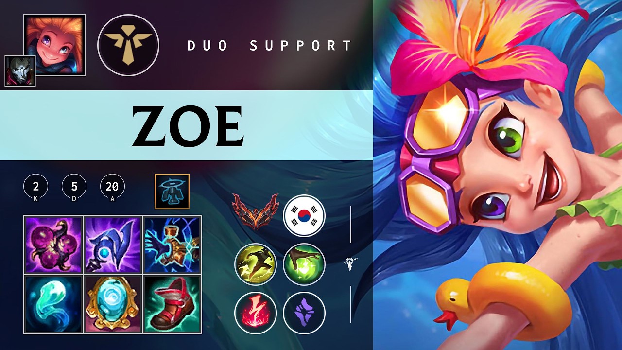 Zoe Support vs Nautilus - KR Grandmaster Patch 26.05