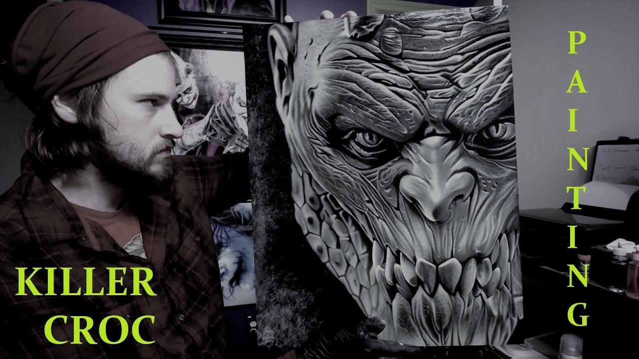Airbrushing Killer Croc
