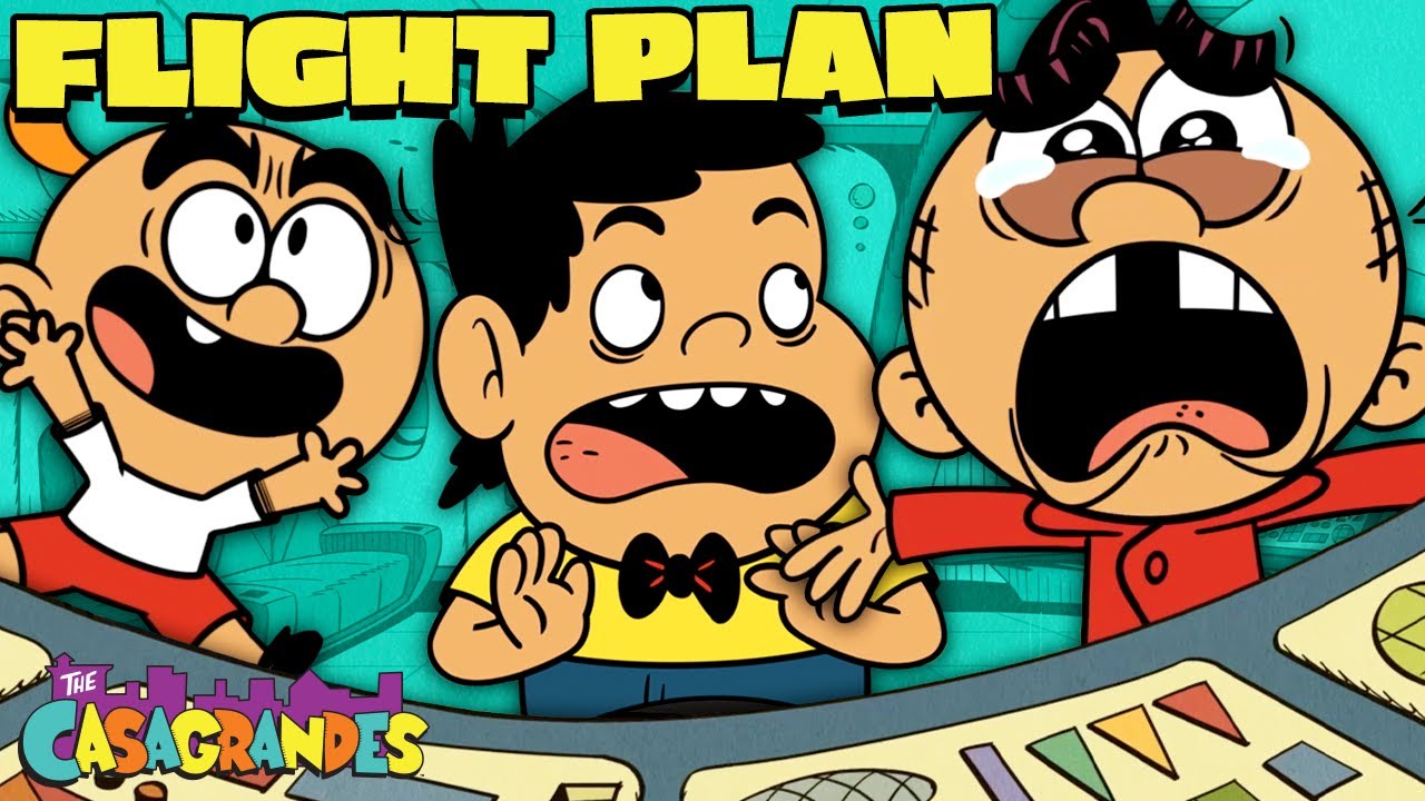 Carl Sneaks On A Plane! 'Flight Plan' | The Casagrandes