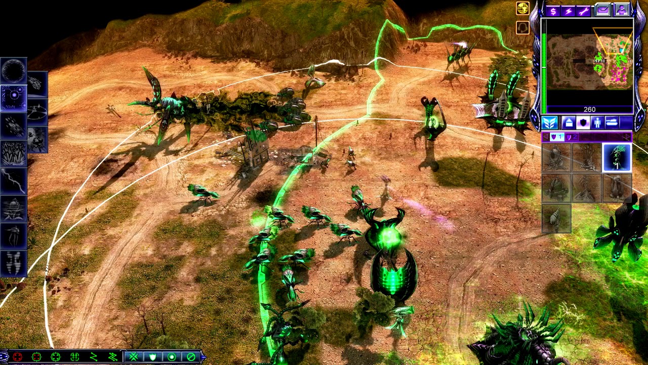 Mother-ship Ends them - One Vision 0.90 MOD - C&C 3 Kanes Wrath , 2v2 vs Brutal Ai