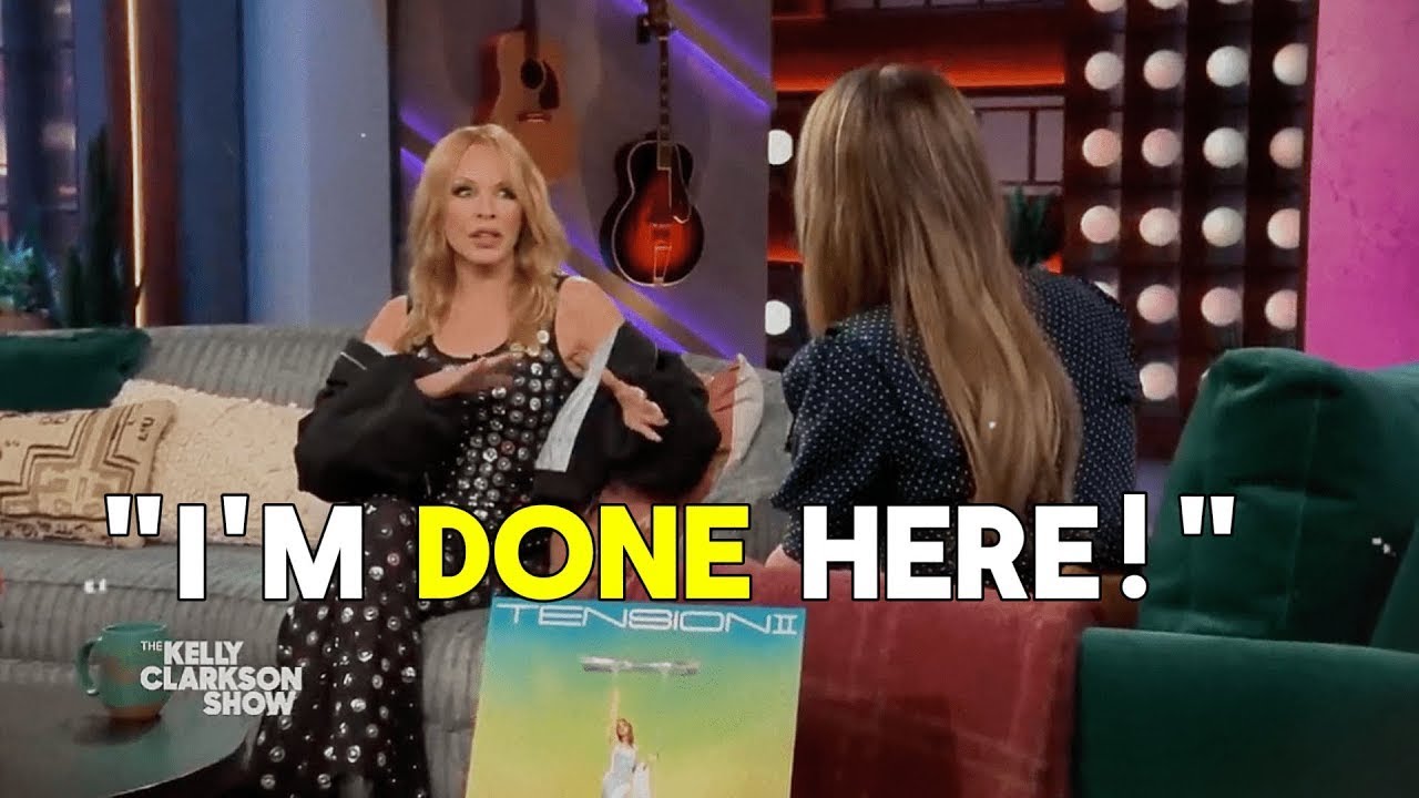 Kylie Minogue WALKS OFF Kelly Clarkson's Show After Heated Clash.