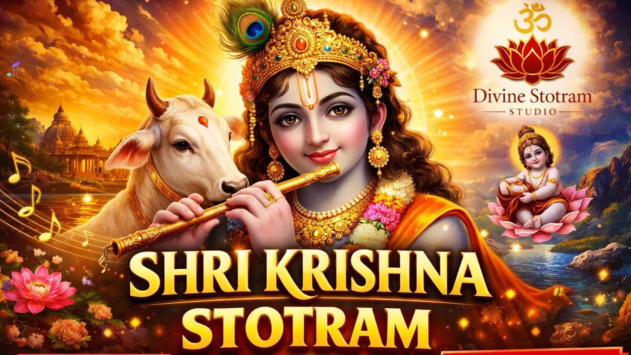 Shri Krishna Stotram | Powerful Krishna Stotra for Peace, Positivity & Divine Blessings