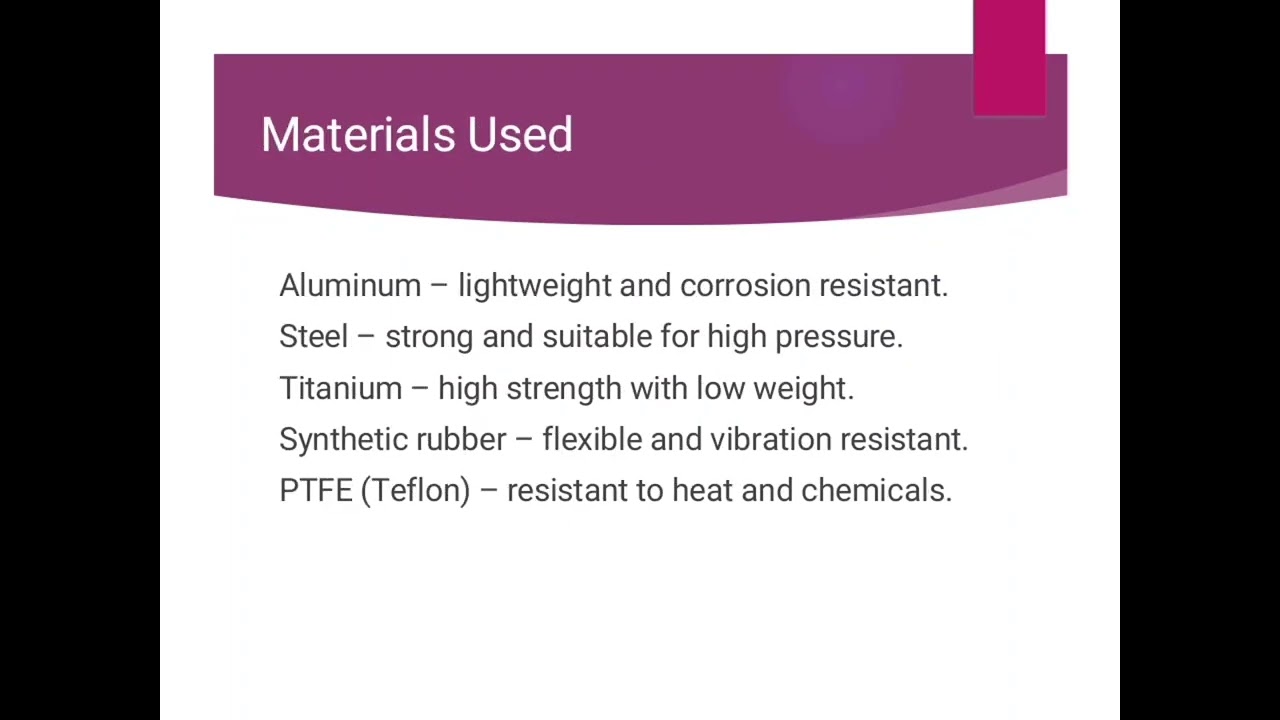 Pipes and Hoses and flexible fluid lines 