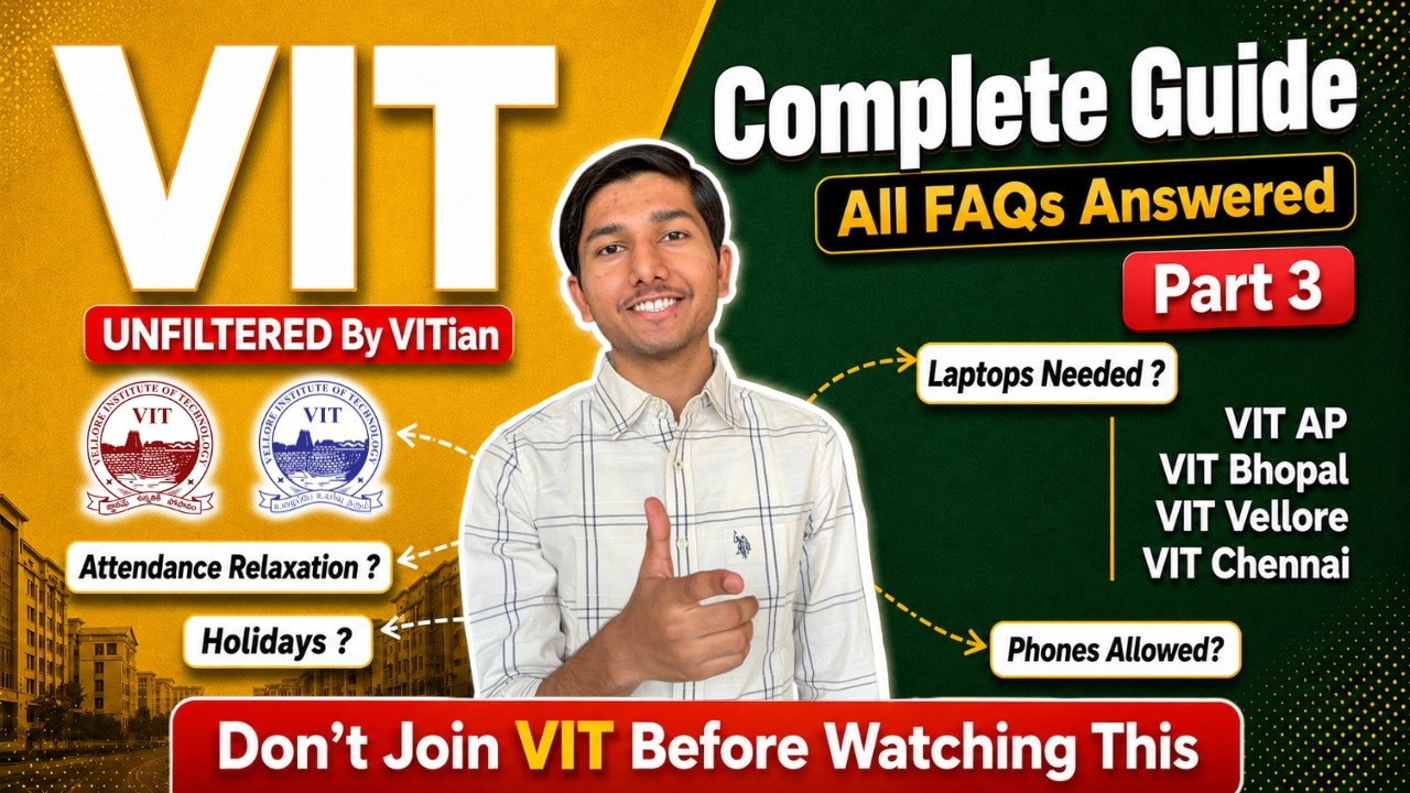 VIT AP Complete Guide (Part 3) | Hostel, Faculty & Campus Life | All FAQs Answered | AP, Vellore