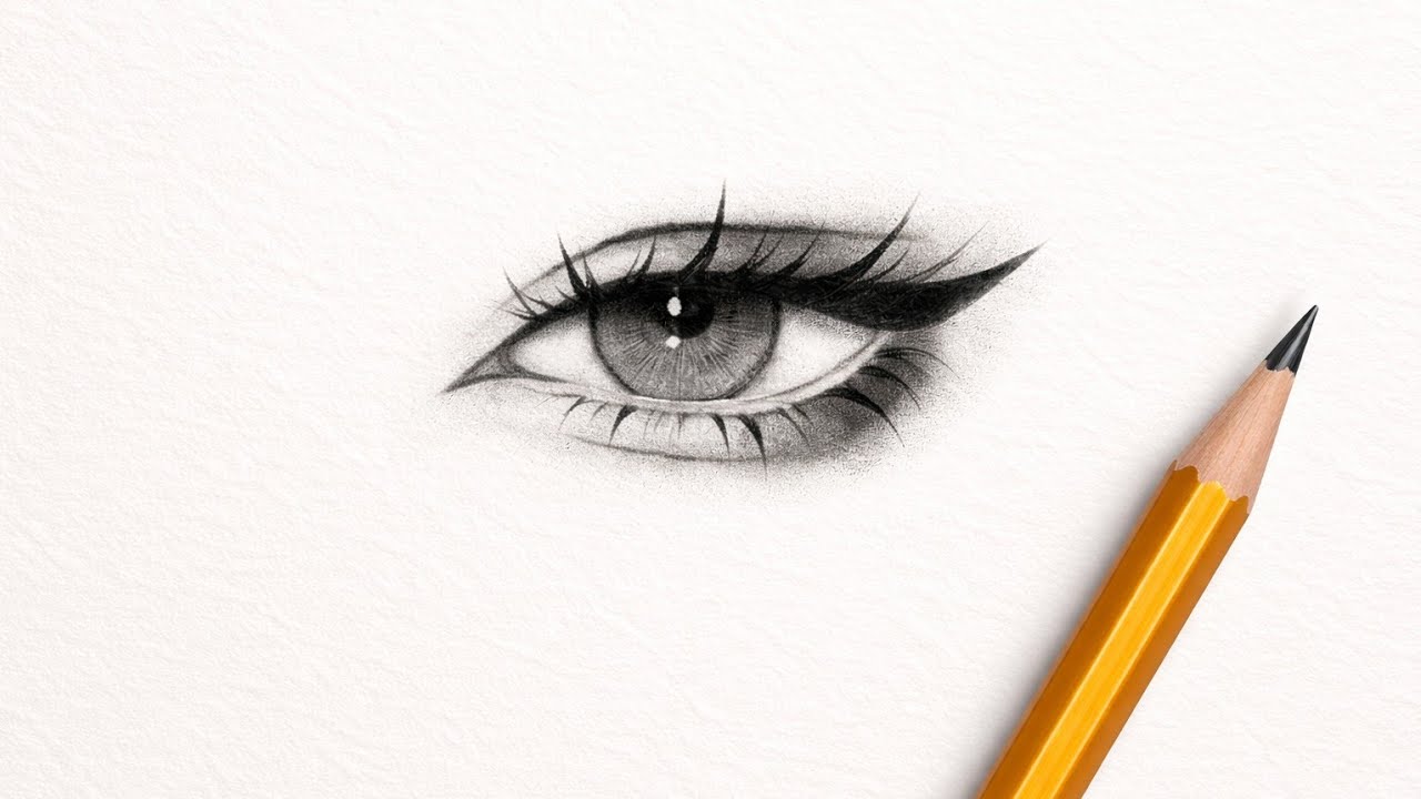 How to draw realistic eye ||Easiest sketch||step by step 