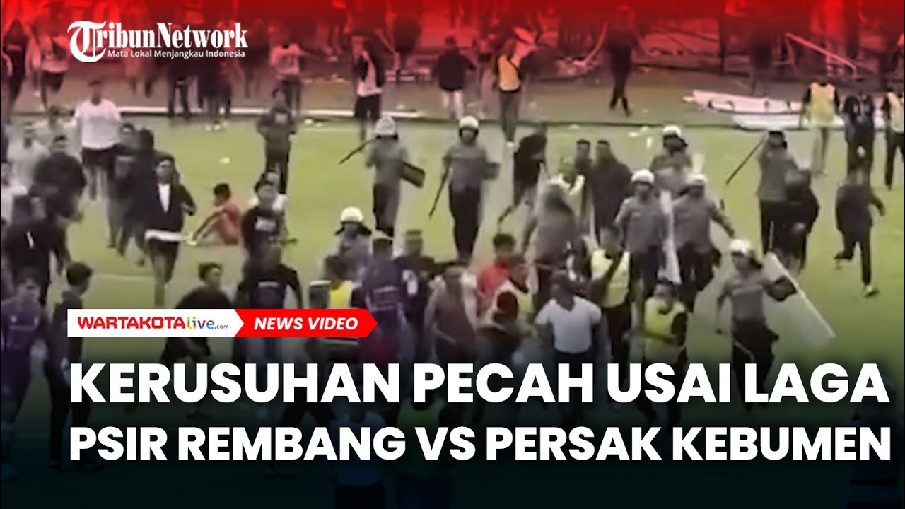 Kerusuhan Pecah Didalam Stadian dan Diluar Stadioan Rembang