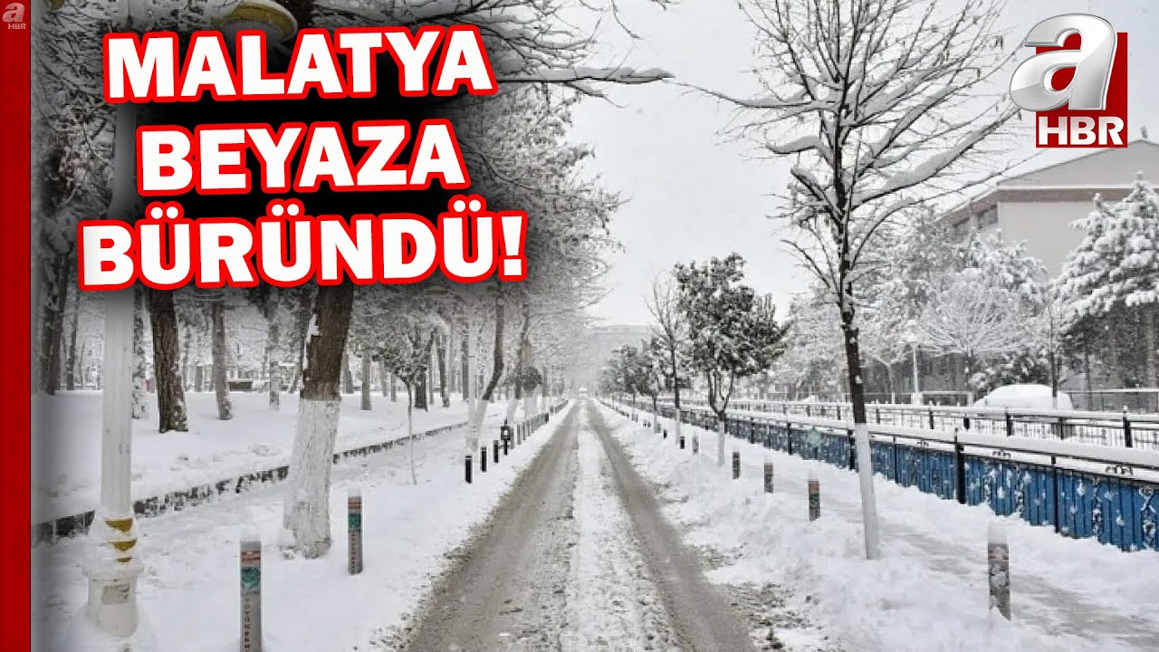 Malatya beyaza büründü! Malatya-Sivas karayolu trafiğe kapandı! | A Haber