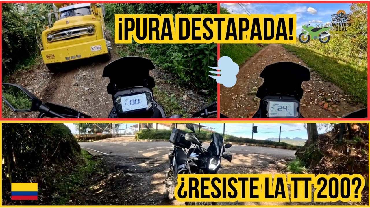 ¡Pura DESTAPADA!🏍️💨¿Resiste la TT 200?