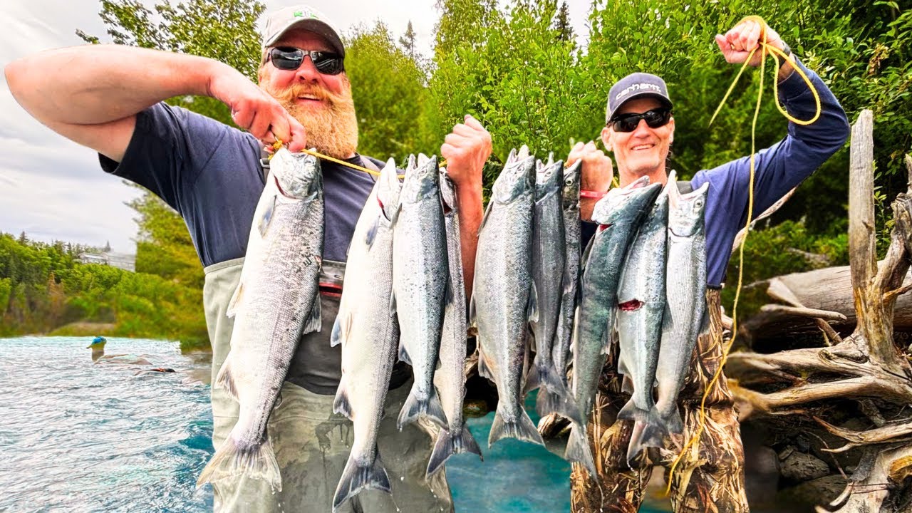 Alaska harvest Catching Red Salomon on the Kenai river. #everybitcountschallenge @DuluthTrading
