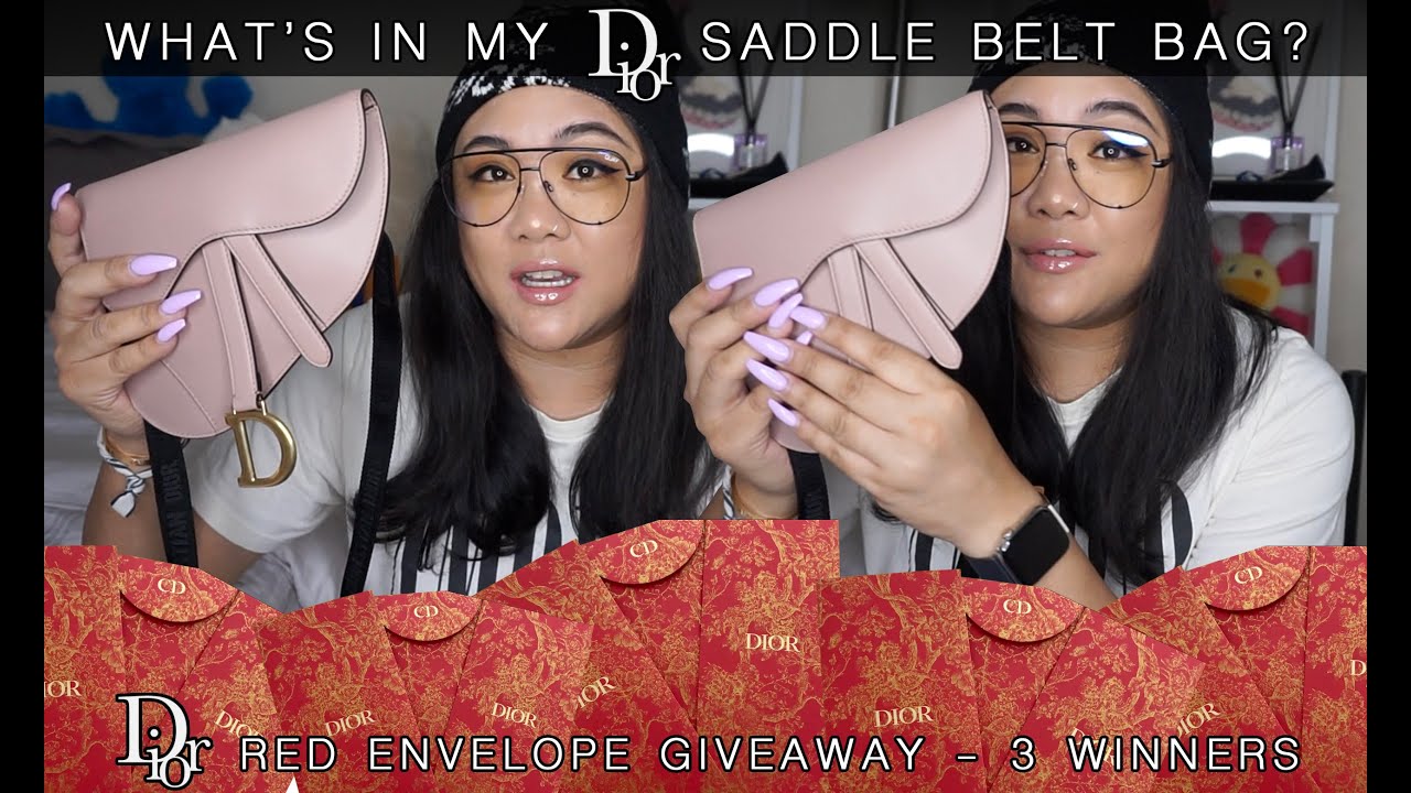 DIOR GIVEAWAY + WHAT’S IN MY DIOR SADDLE BELT BAG? + SHOP & EAT W/ ME!