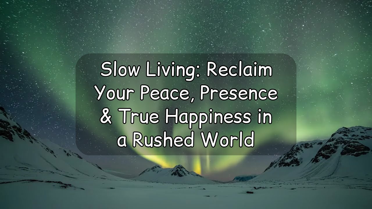 Slow Living: Reclaim Your Peace, Presence & True Happiness in a Rushed World
