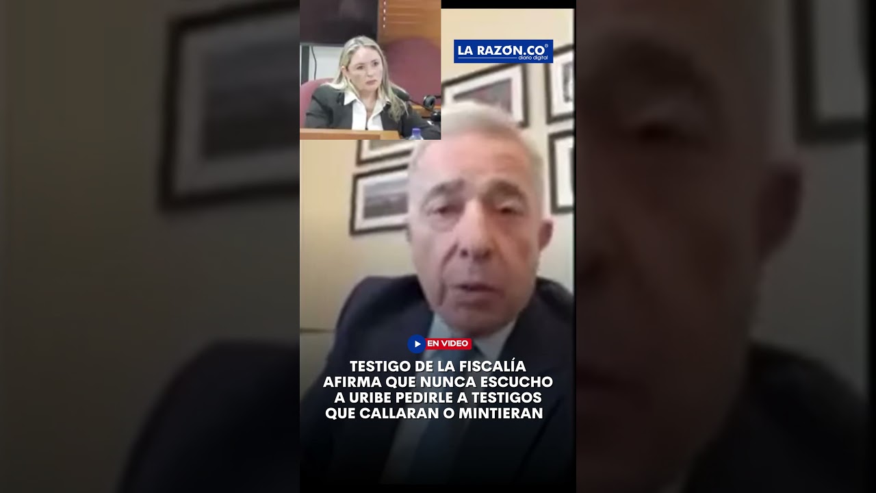 Testigo de la fiscal&iacute;a afirma que nunca escucho a Uribe pedirle a testigos que callaran o mintieran